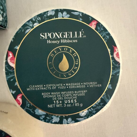 Spongelle Bath Trio Gift Set Body Wash Infused Buffers Holiday Self Care Spa Box - Picture 8 of 16
